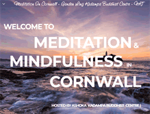 Tablet Screenshot of meditationincornwall.org